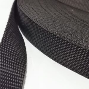 Draagband 25 mm Zwart